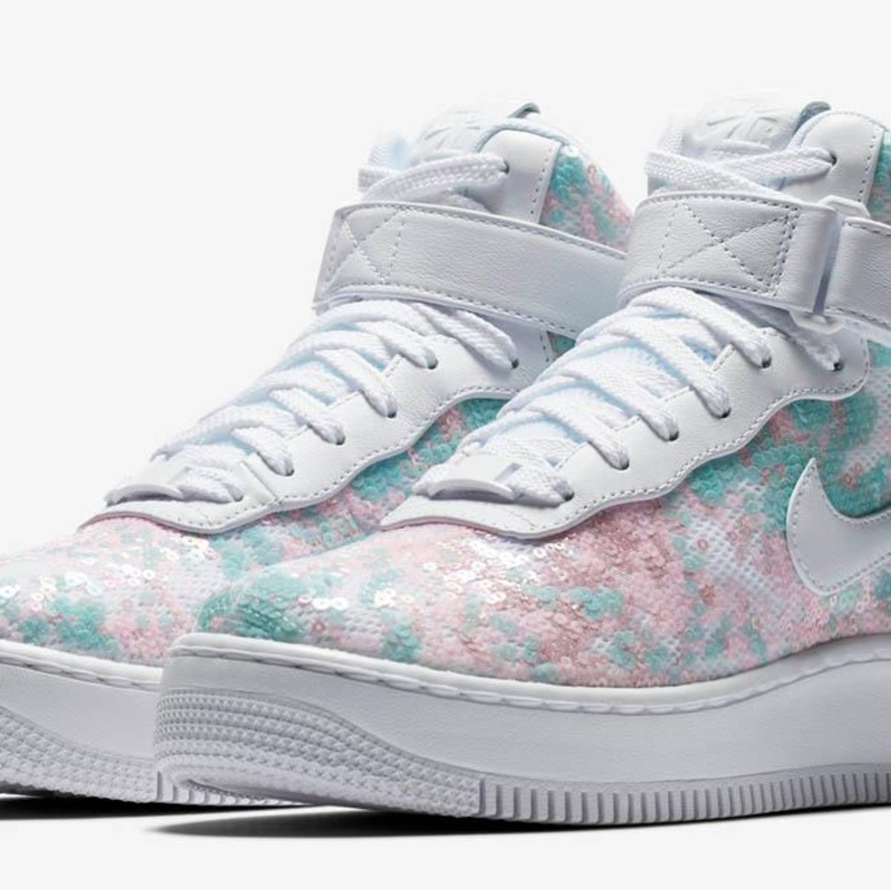 Nike “Cinderella Glass Slipper” Edition, Airforce 1, SZ 12M ladies (Gently worn)